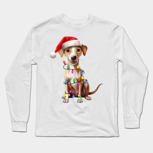 Christmas Italian Greyhound Long Sleeve T-Shirt